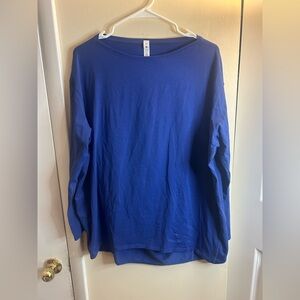 lululemon athletica Blue Long Sleeve Tee